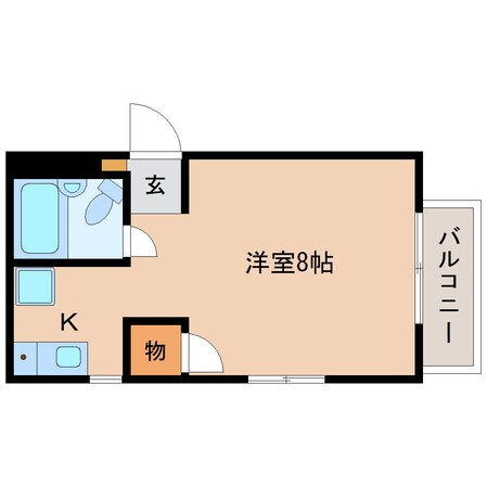 静岡駅 バス24分  若葉町下車：停歩2分 2階の物件間取画像